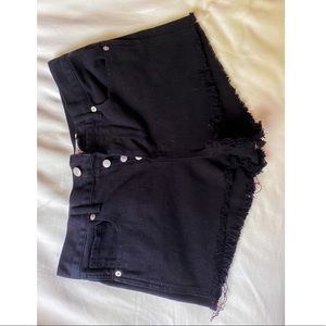 Black Brandy Melville Jean shorts